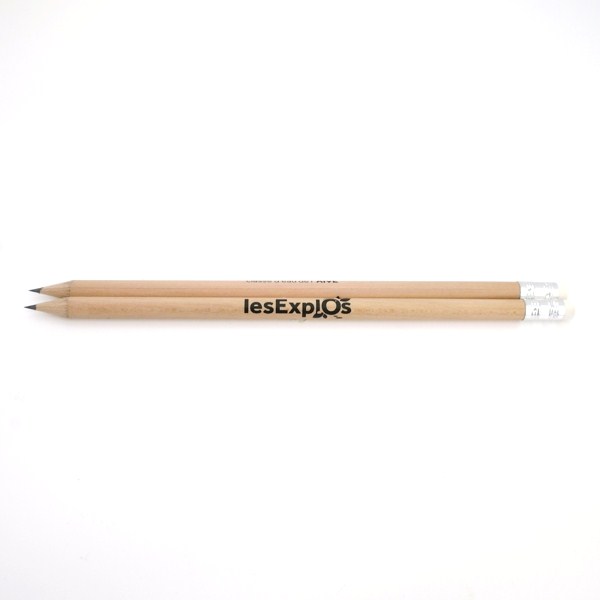 Pencil with eraser, round - FSC 100%